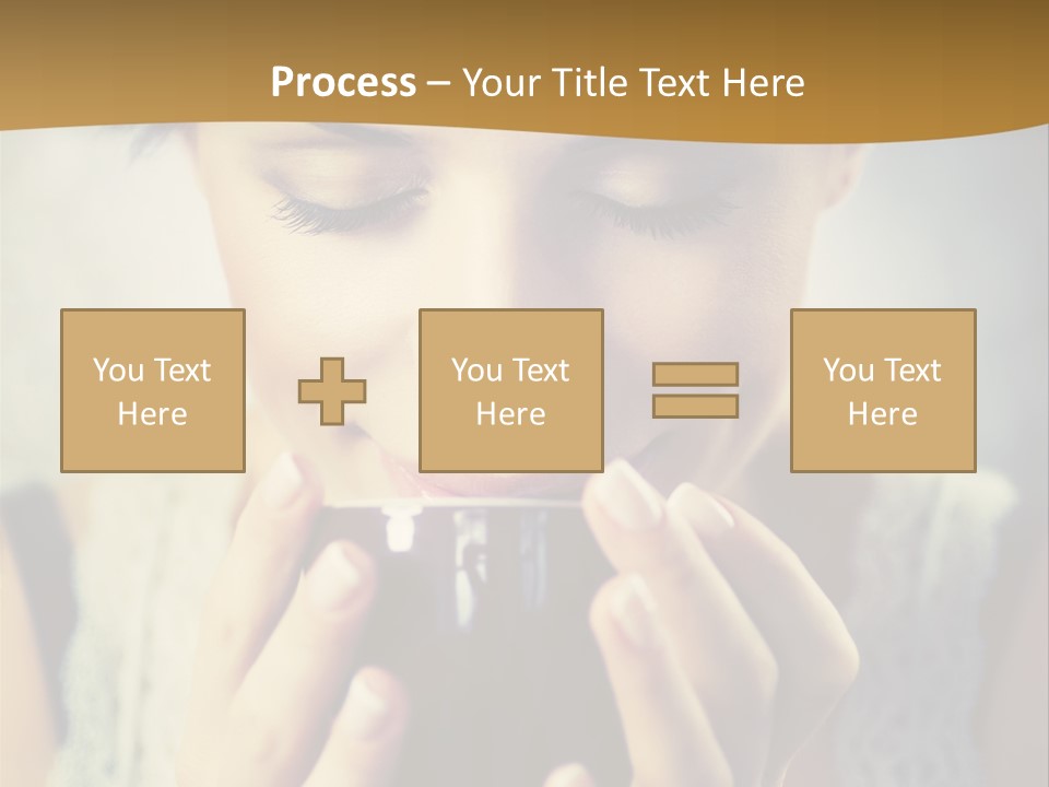 Girl Aroma Happy PowerPoint Template