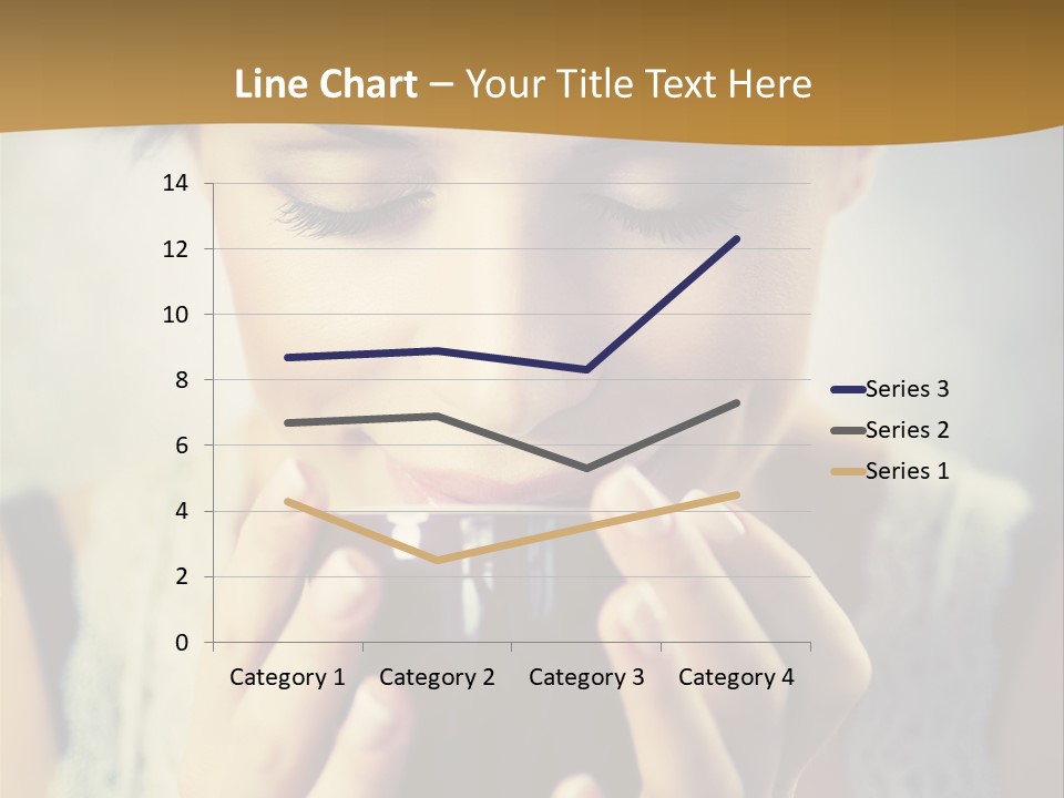 Girl Aroma Happy PowerPoint Template