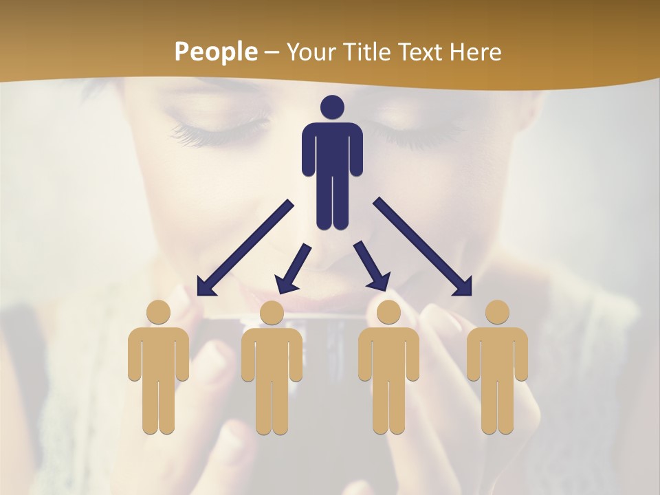 Girl Aroma Happy PowerPoint Template