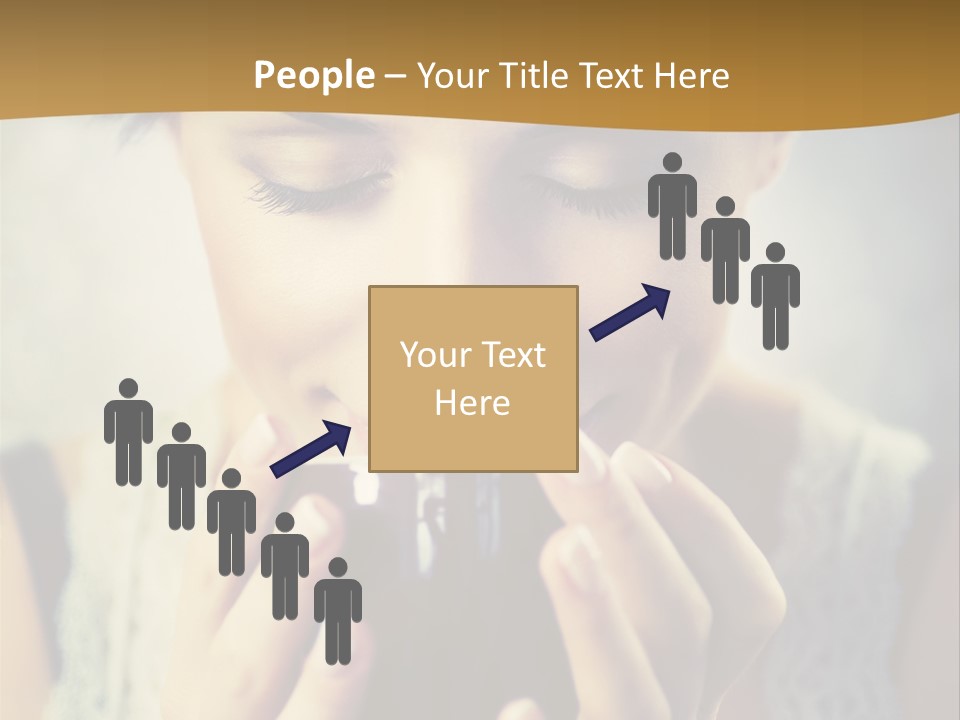 Girl Aroma Happy PowerPoint Template