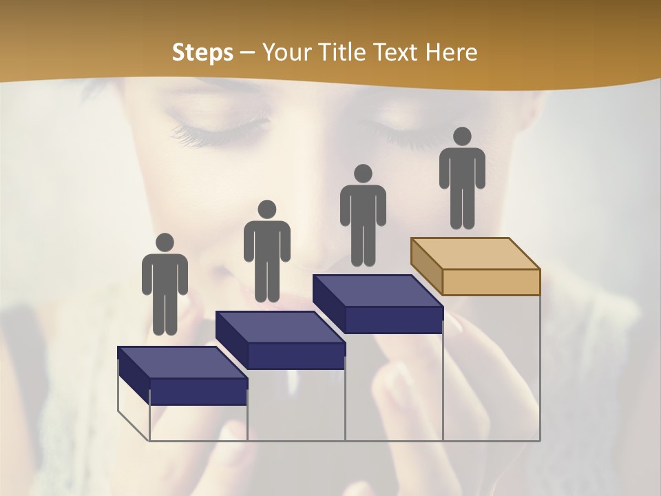 Girl Aroma Happy PowerPoint Template