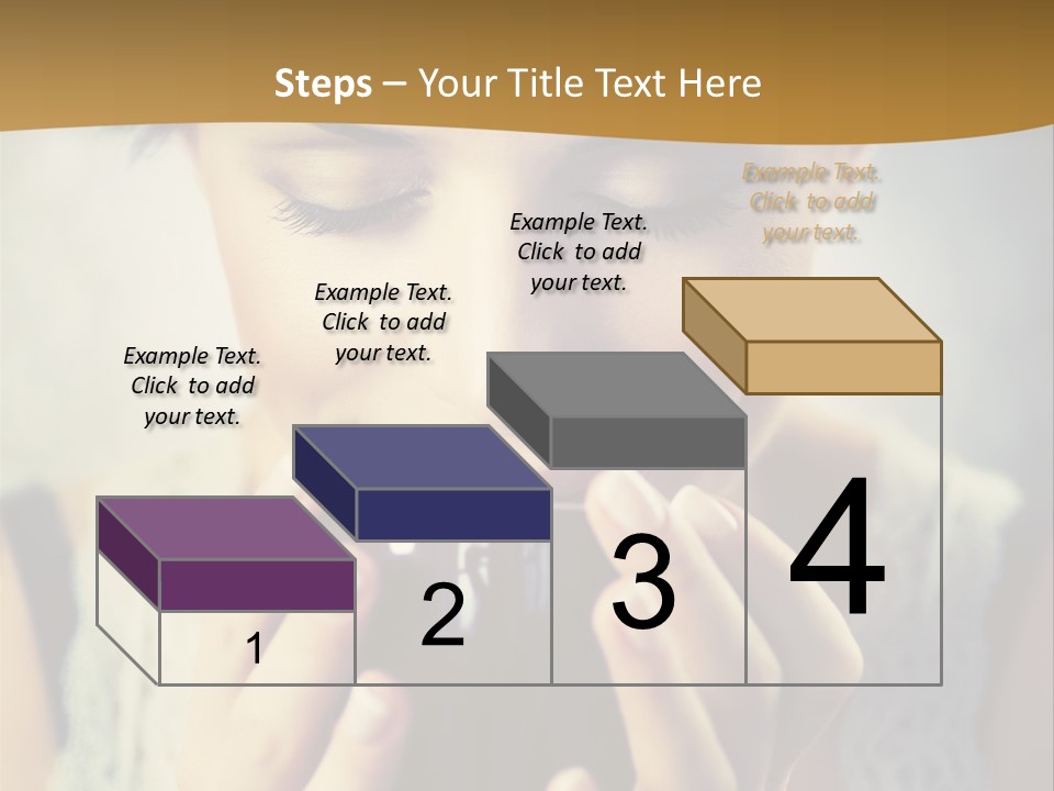 Girl Aroma Happy PowerPoint Template