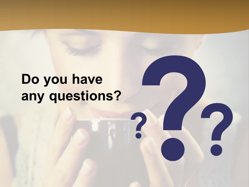 Girl Aroma Happy PowerPoint Template