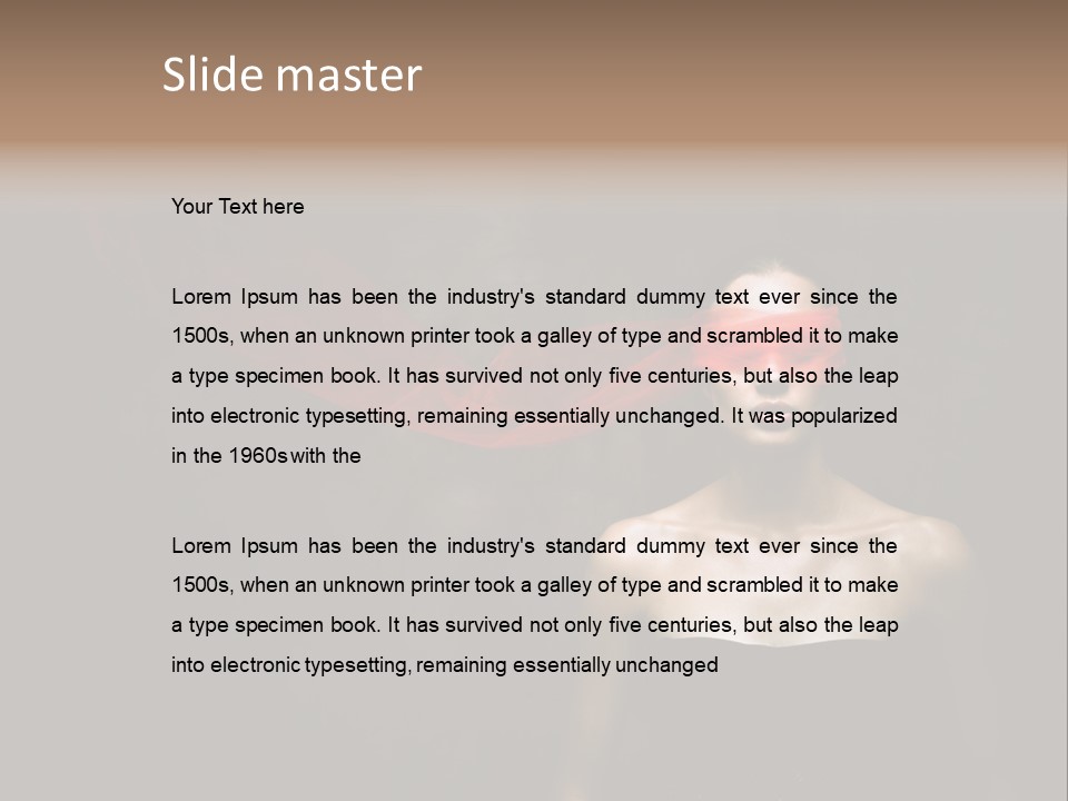 Young Y Ribbon PowerPoint Template