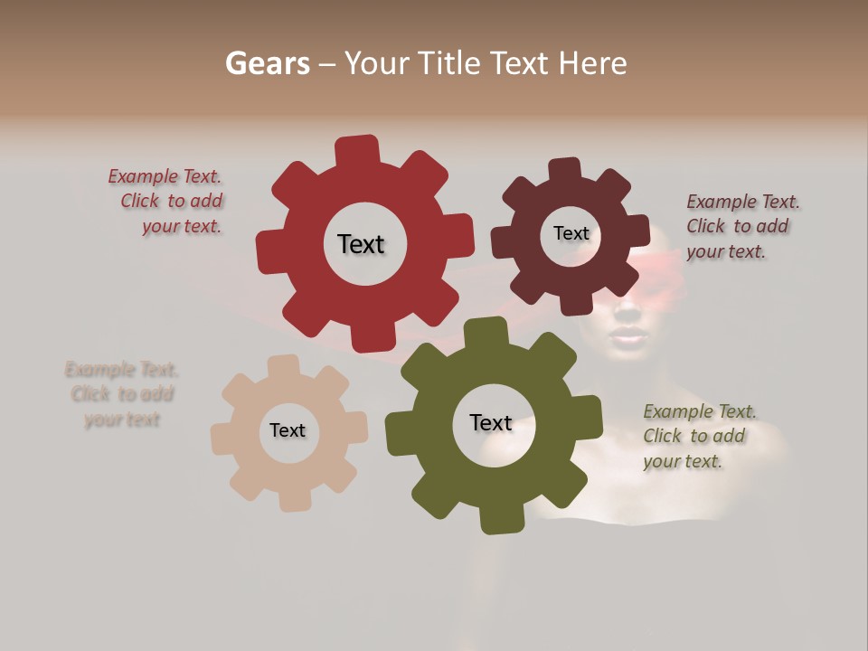 Young Y Ribbon PowerPoint Template