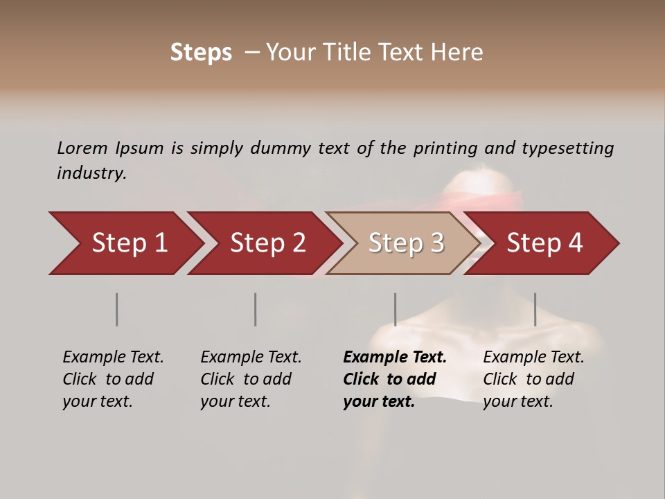 Young Y Ribbon PowerPoint Template
