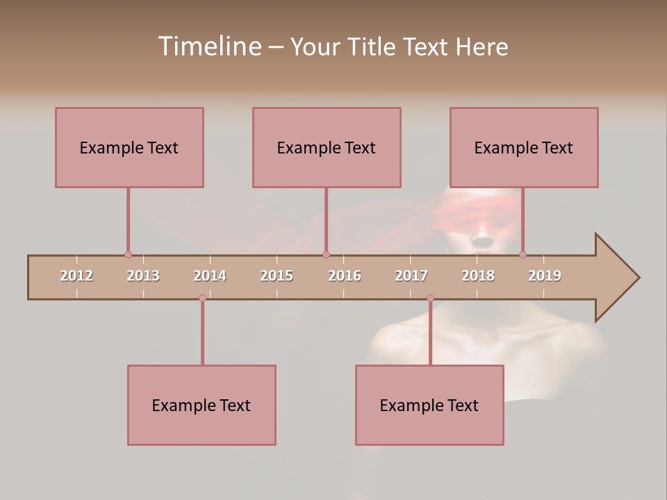 Young Y Ribbon PowerPoint Template