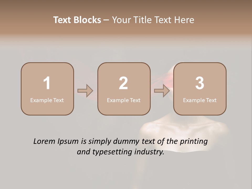 Young Y Ribbon PowerPoint Template