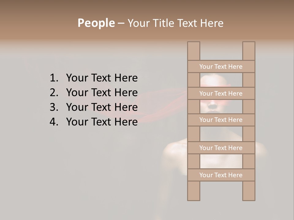 Young Y Ribbon PowerPoint Template