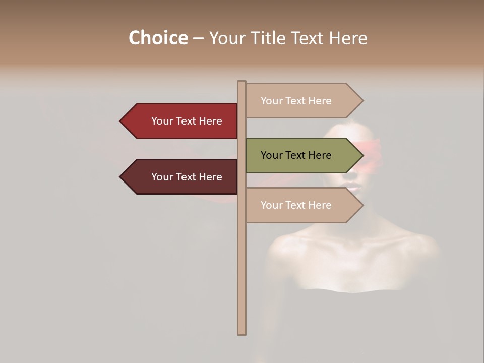 Young Y Ribbon PowerPoint Template