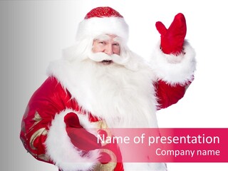 Coat Costume Christmas PowerPoint Template