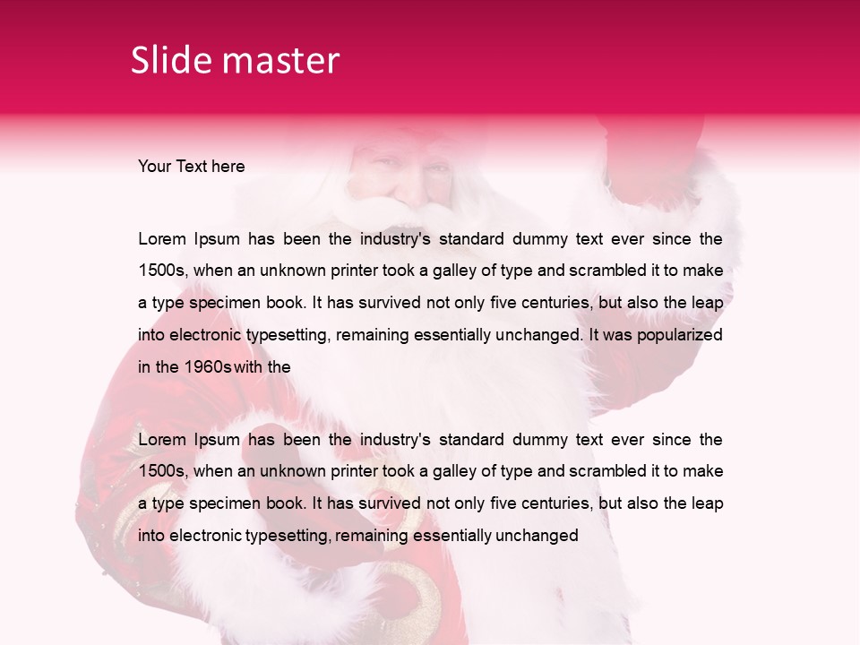 Coat Costume Christmas PowerPoint Template