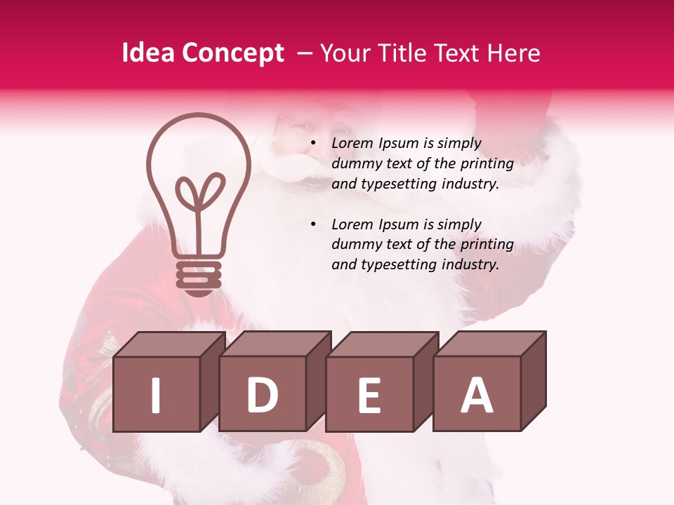 Coat Costume Christmas PowerPoint Template