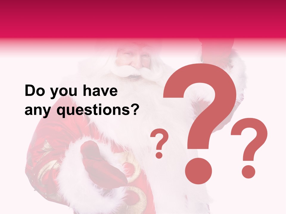 Coat Costume Christmas PowerPoint Template