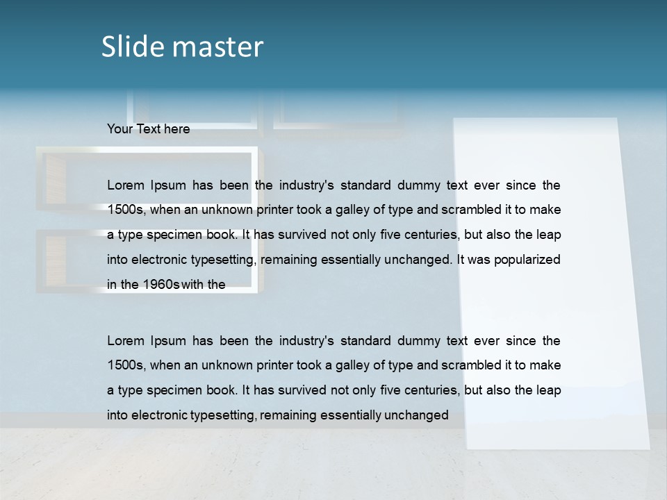 Indoors Design Room PowerPoint Template