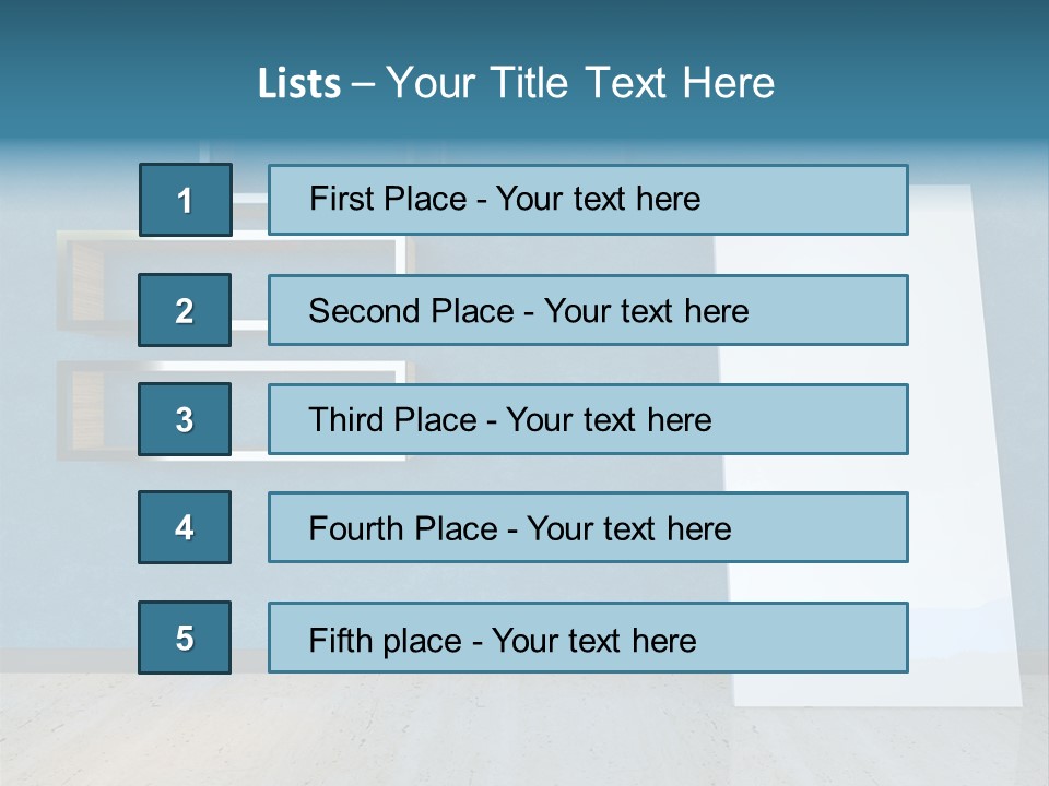 Indoors Design Room PowerPoint Template