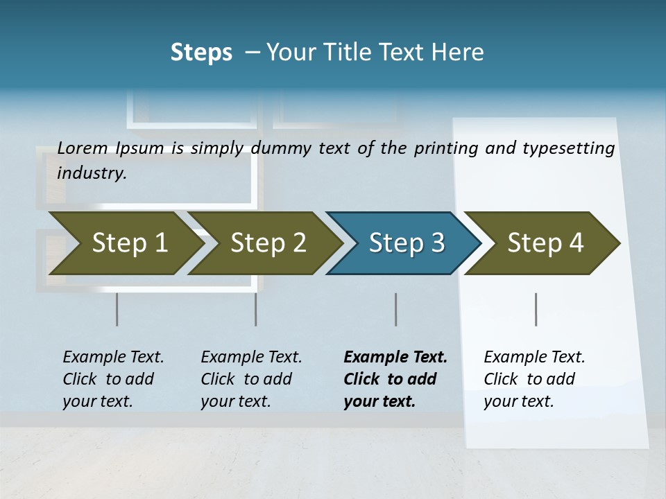 Indoors Design Room PowerPoint Template
