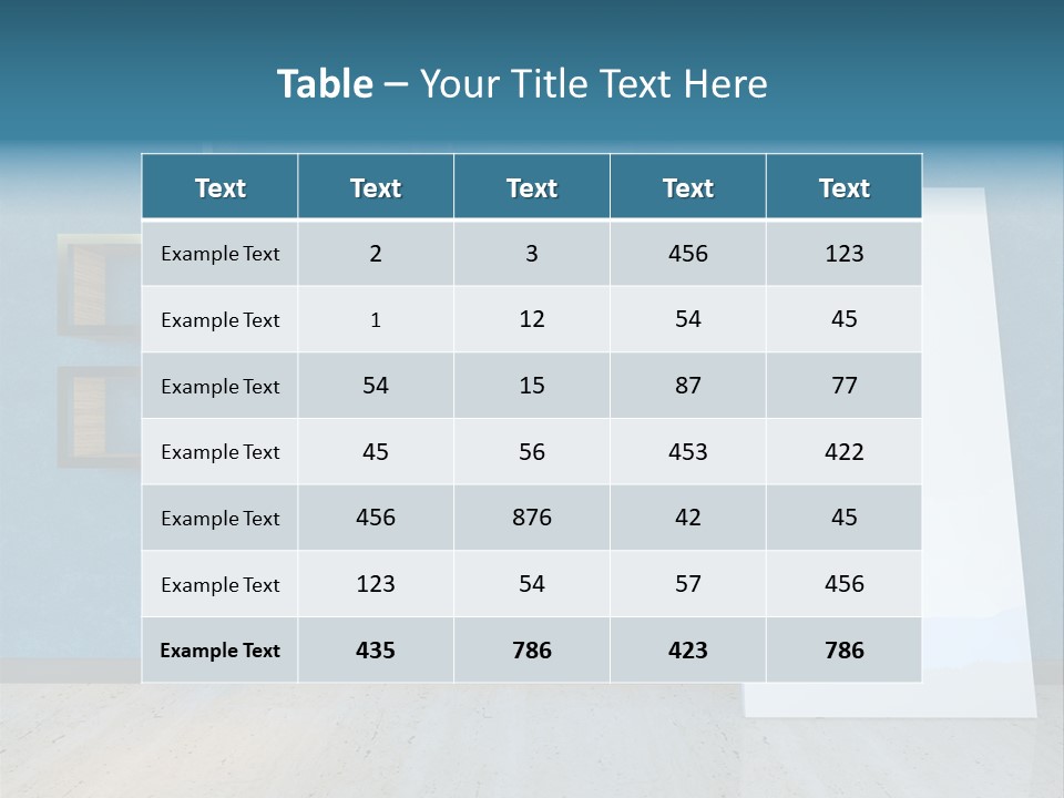 Indoors Design Room PowerPoint Template