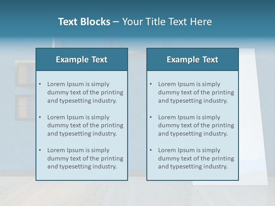 Indoors Design Room PowerPoint Template