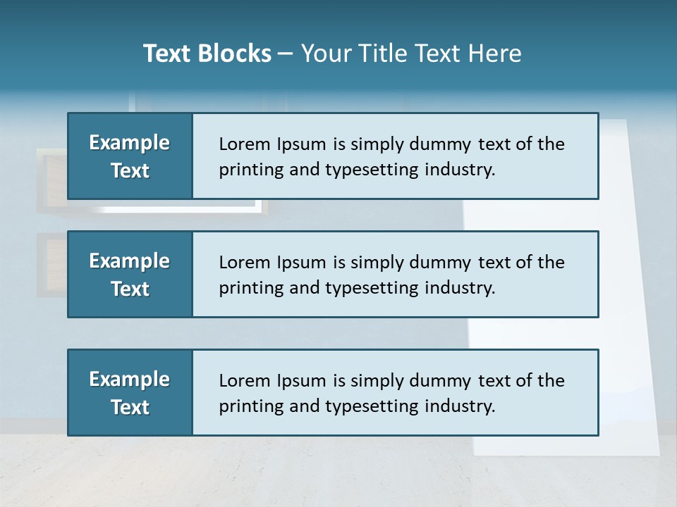 Indoors Design Room PowerPoint Template