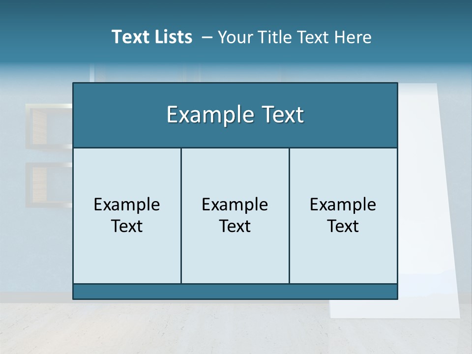Indoors Design Room PowerPoint Template
