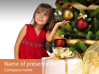 December Surprise Happy PowerPoint Template