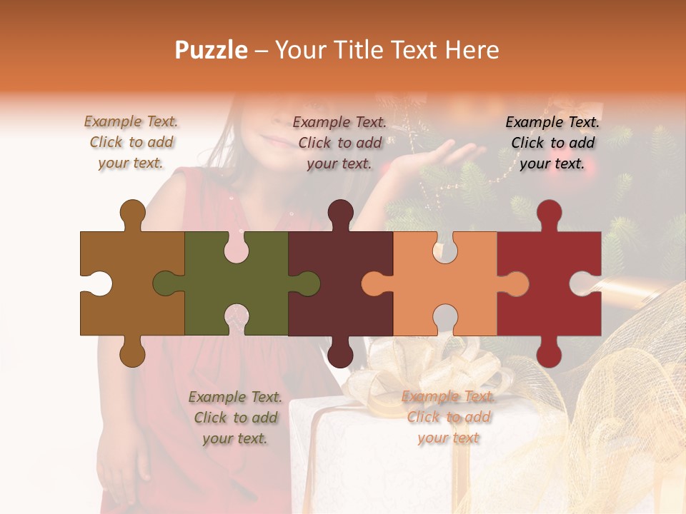 December Surprise Happy PowerPoint Template