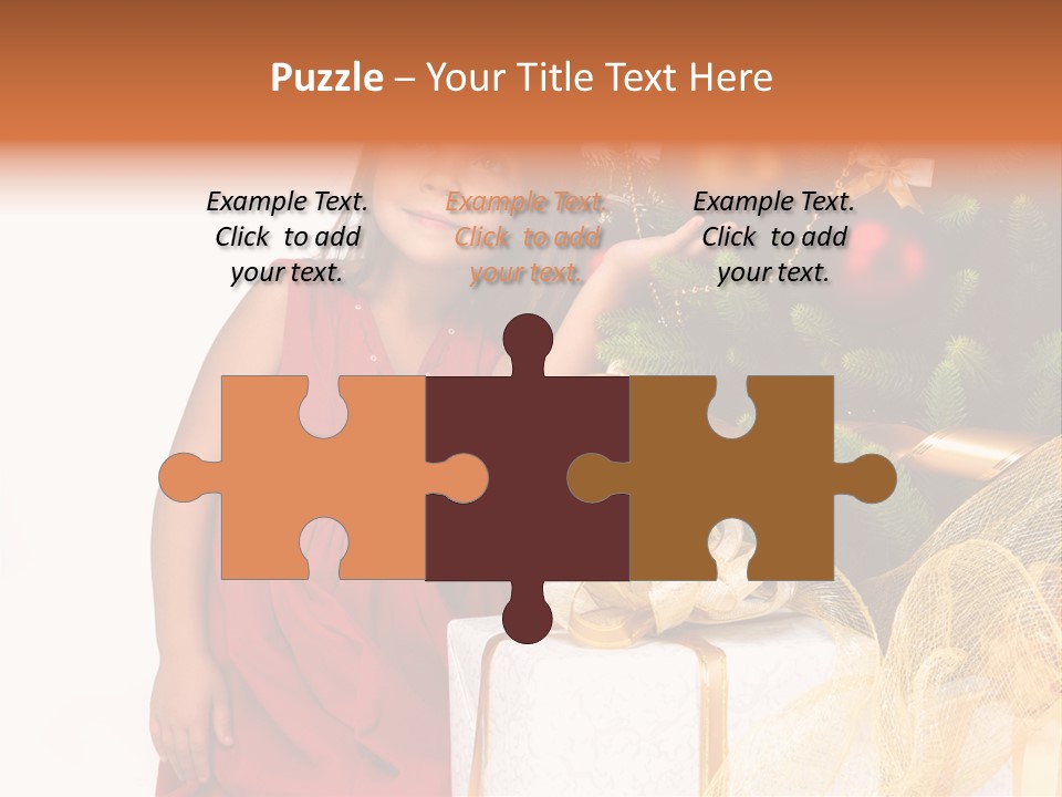 December Surprise Happy PowerPoint Template