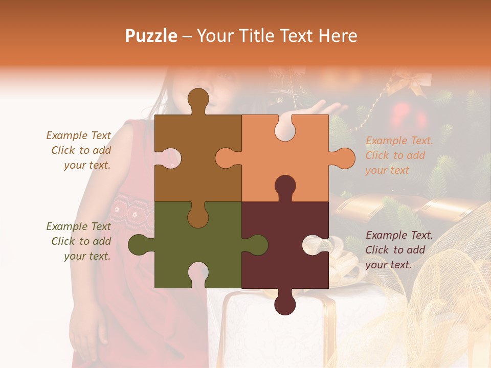 December Surprise Happy PowerPoint Template