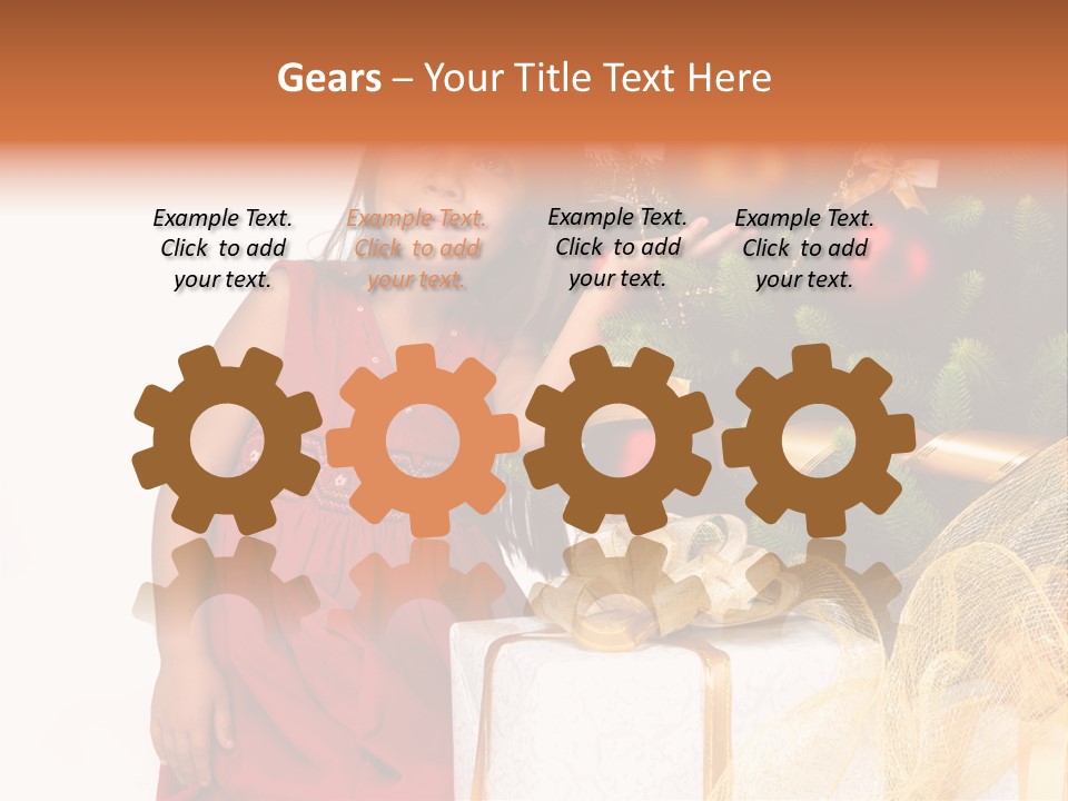 December Surprise Happy PowerPoint Template