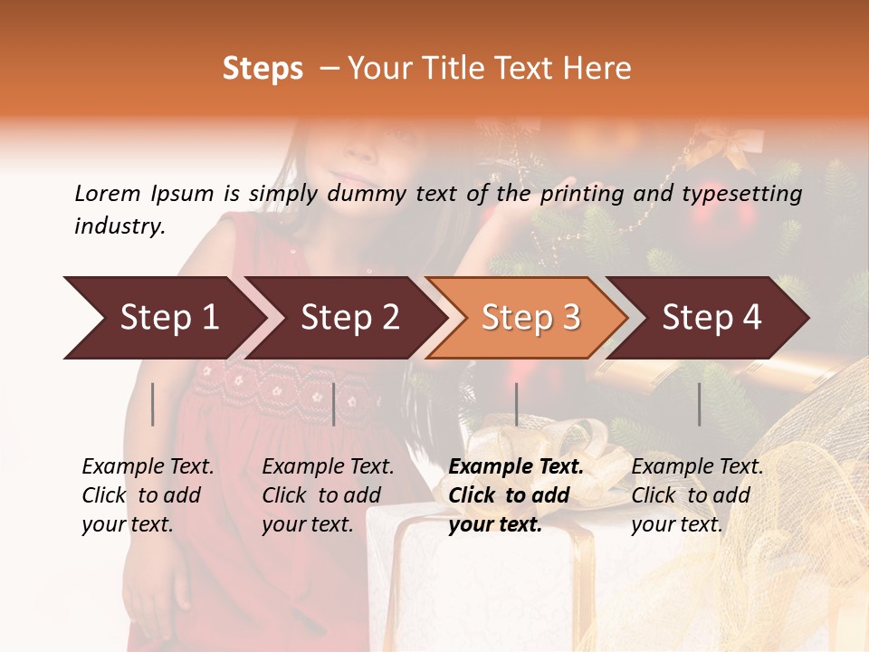 December Surprise Happy PowerPoint Template