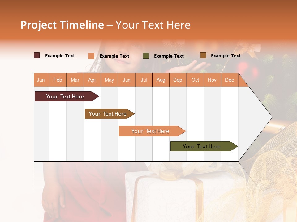December Surprise Happy PowerPoint Template