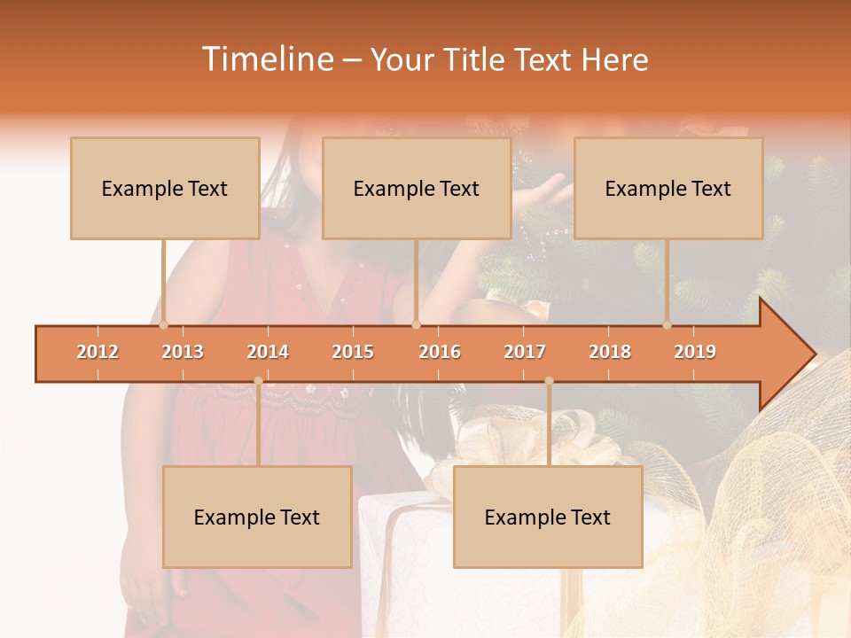 December Surprise Happy PowerPoint Template