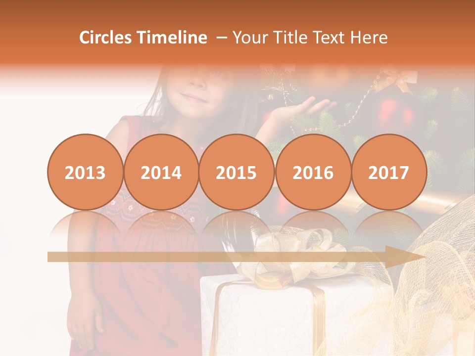 December Surprise Happy PowerPoint Template