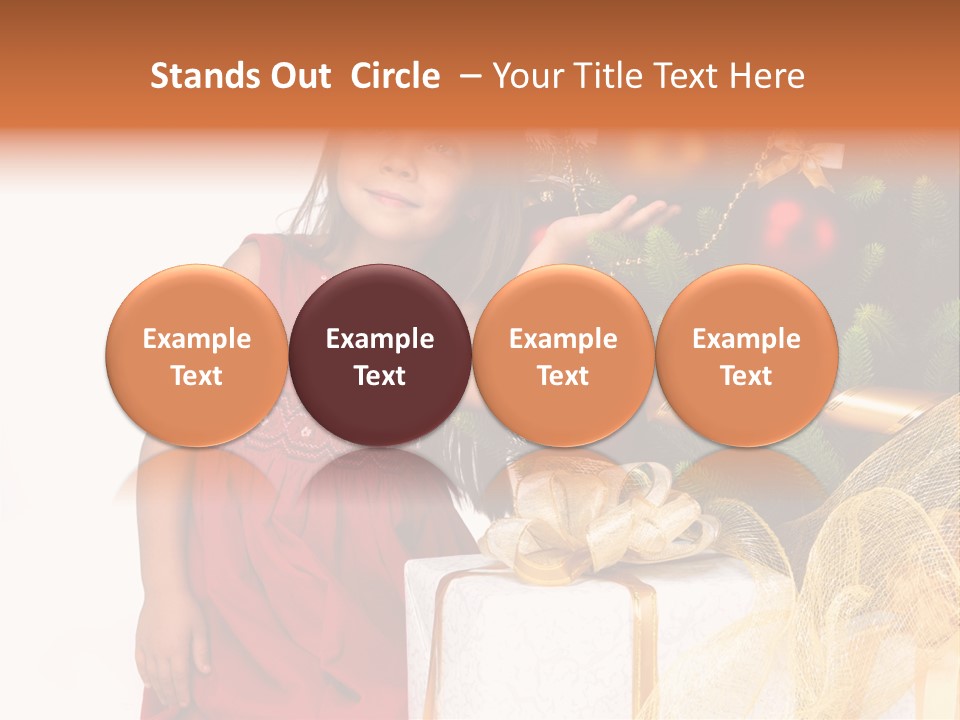December Surprise Happy PowerPoint Template