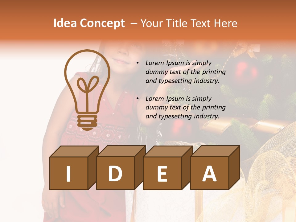 December Surprise Happy PowerPoint Template