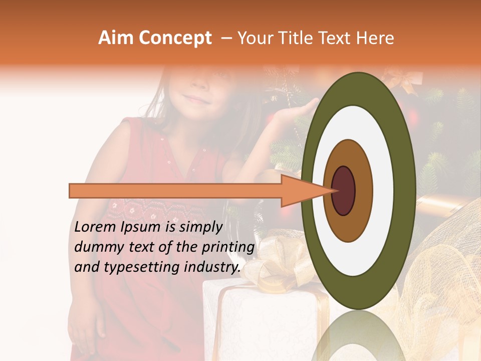December Surprise Happy PowerPoint Template