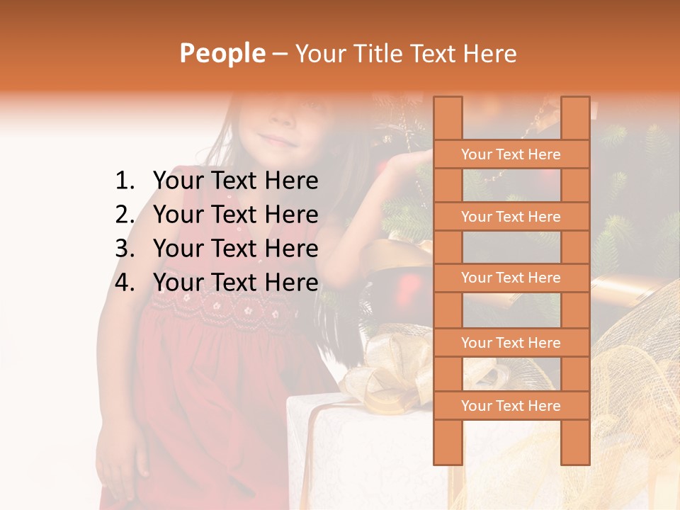 December Surprise Happy PowerPoint Template