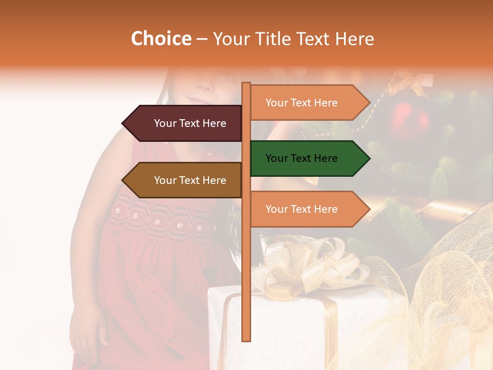 December Surprise Happy PowerPoint Template