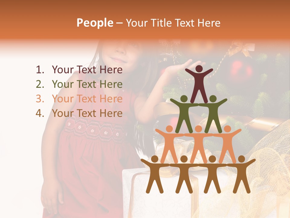 December Surprise Happy PowerPoint Template