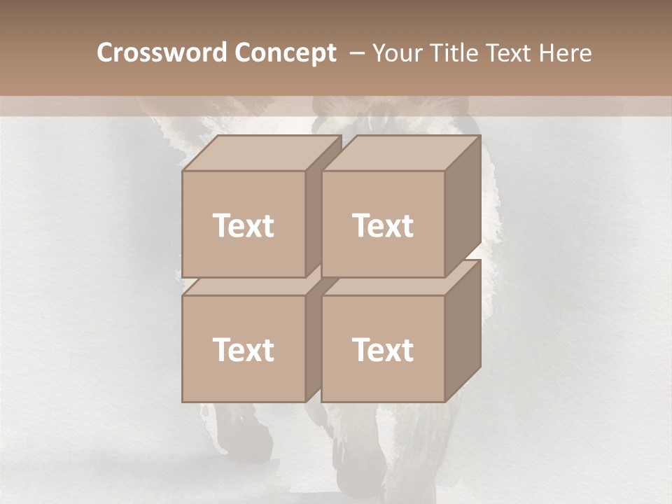 Sitting Art Shape PowerPoint Template