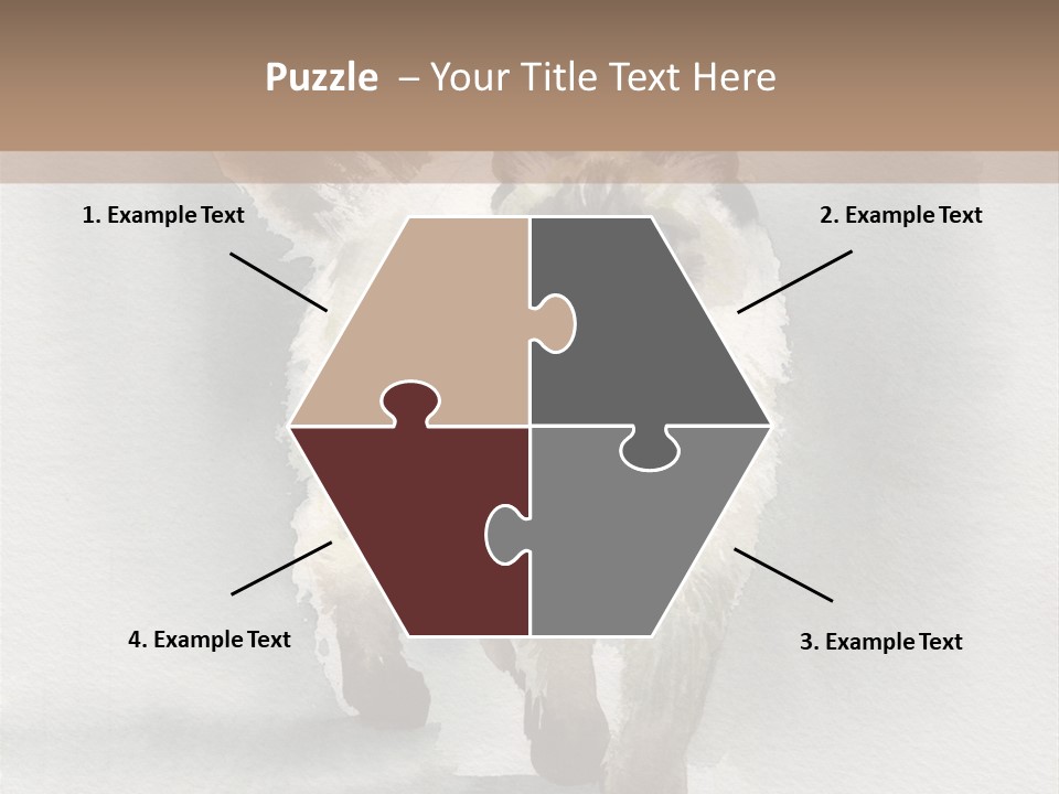 Sitting Art Shape PowerPoint Template