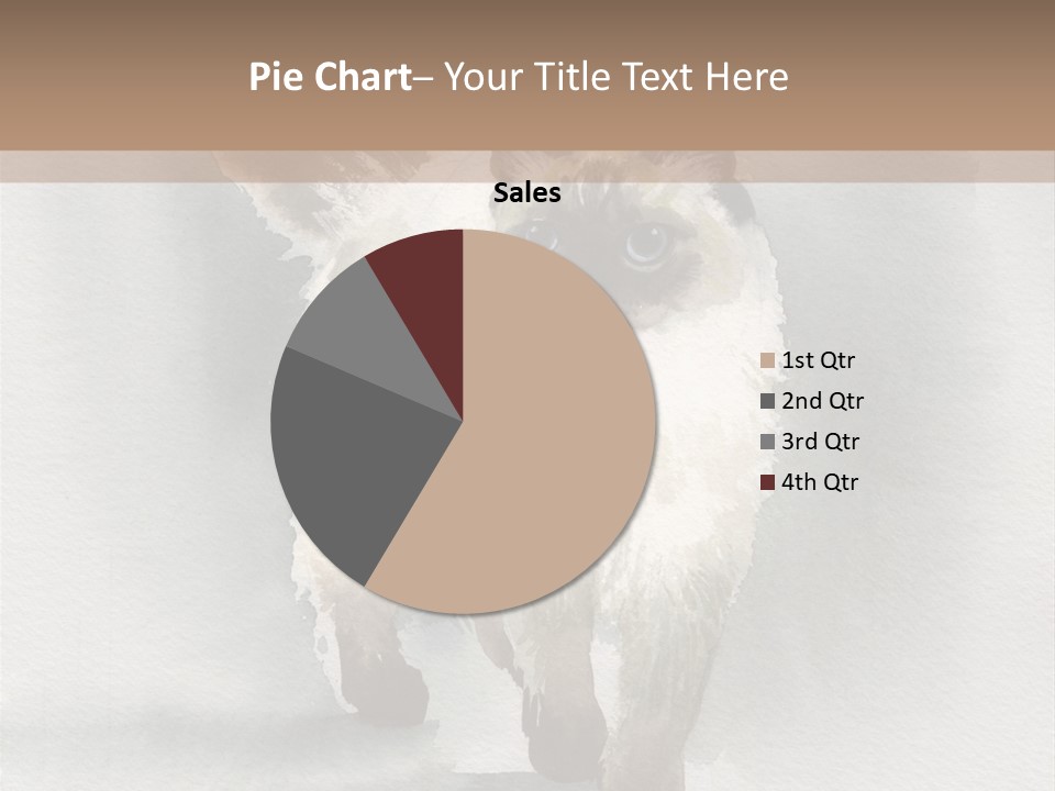 Sitting Art Shape PowerPoint Template