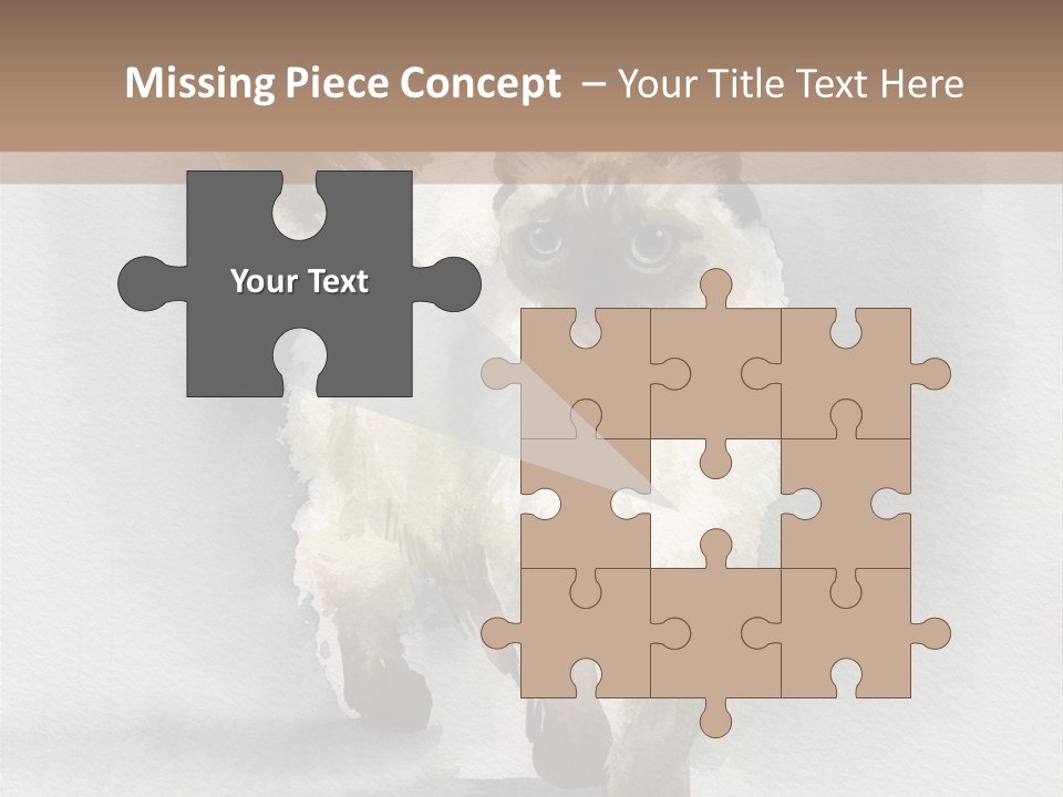 Sitting Art Shape PowerPoint Template