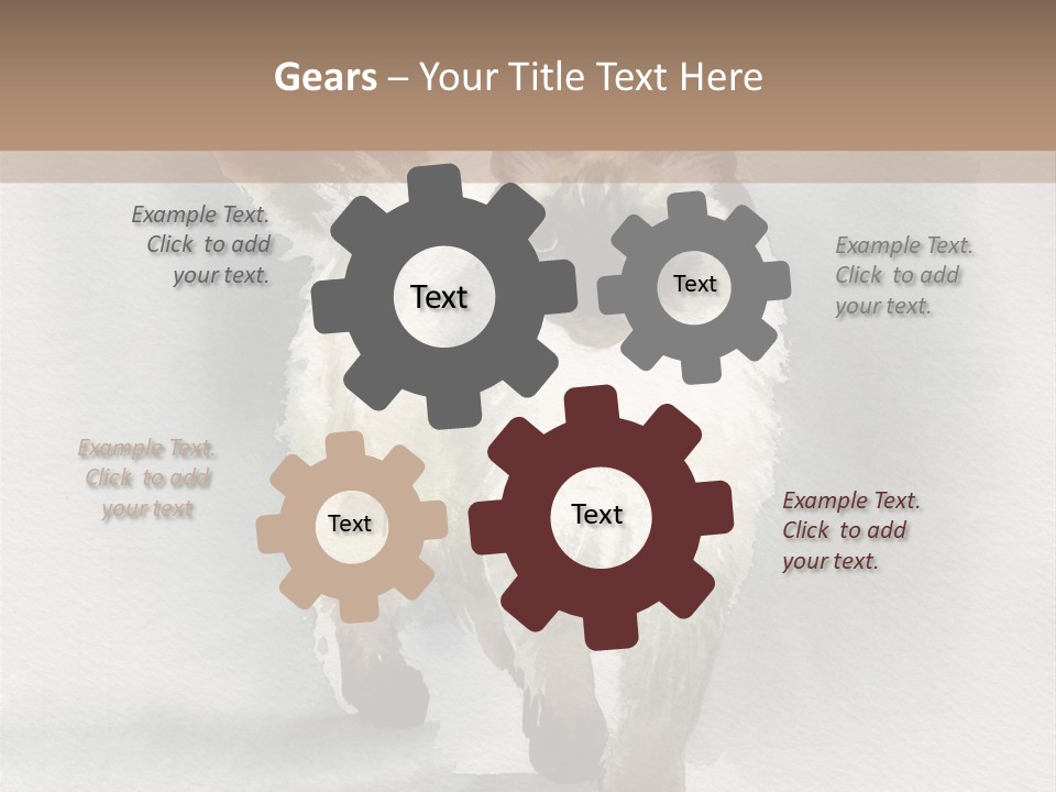 Sitting Art Shape PowerPoint Template