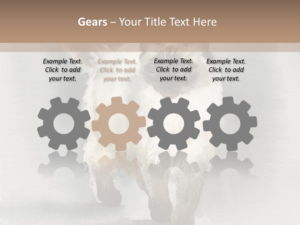 Sitting Art Shape PowerPoint Template