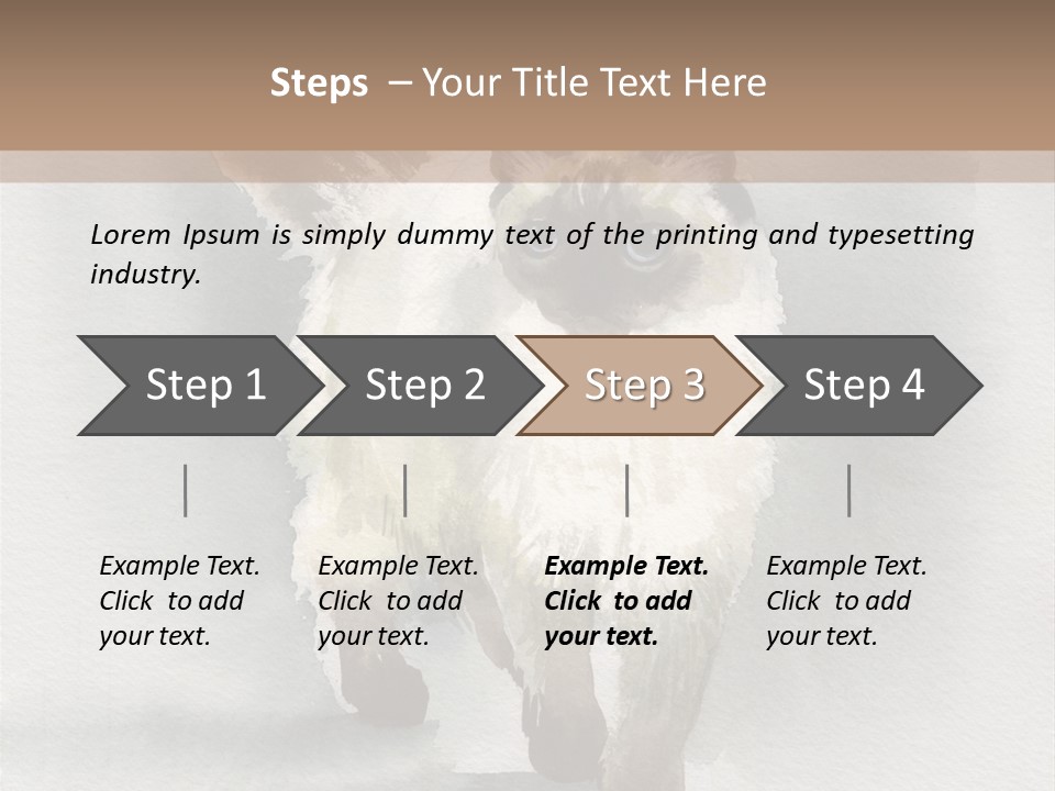 Sitting Art Shape PowerPoint Template