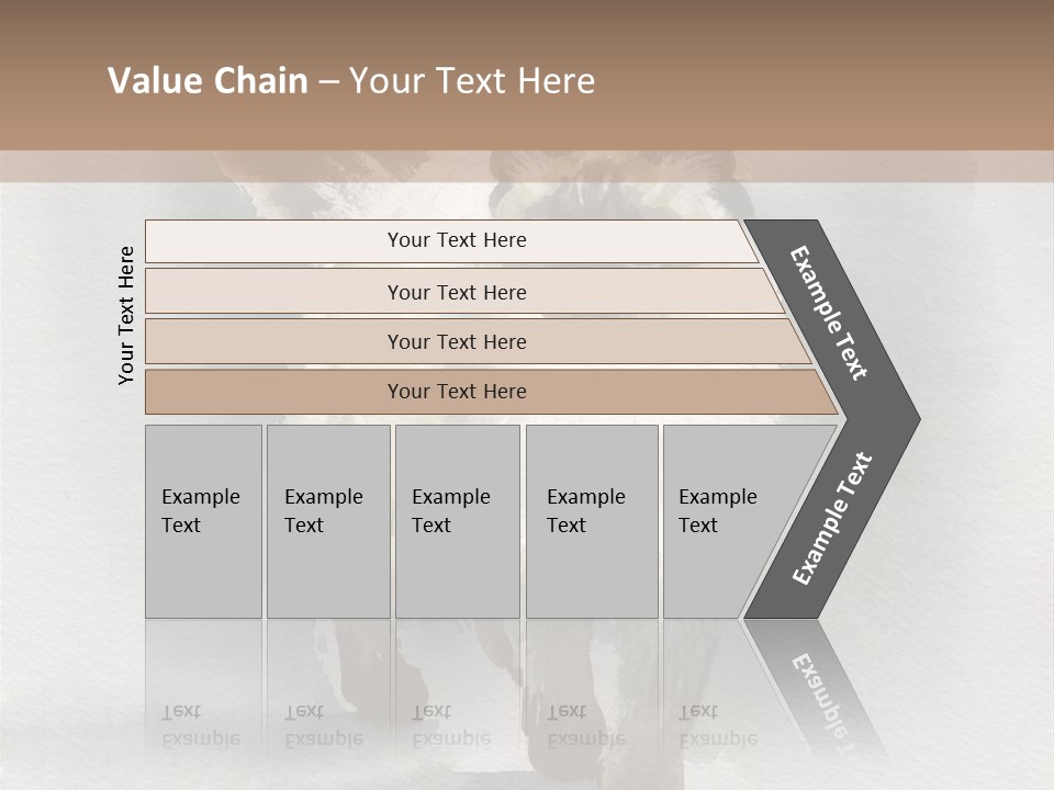 Sitting Art Shape PowerPoint Template