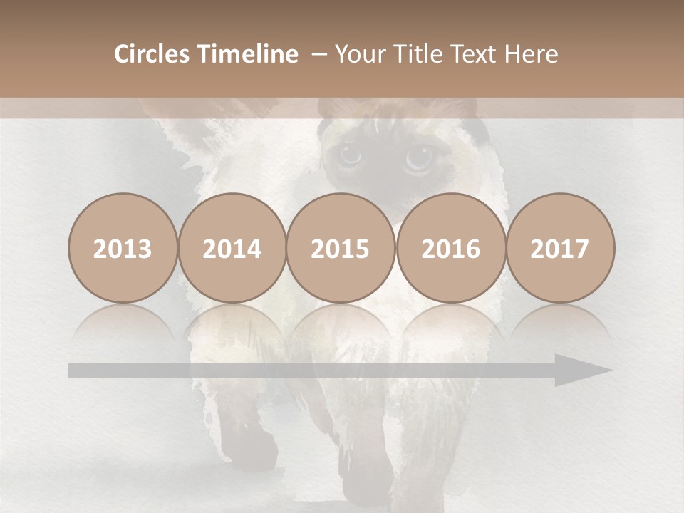 Sitting Art Shape PowerPoint Template