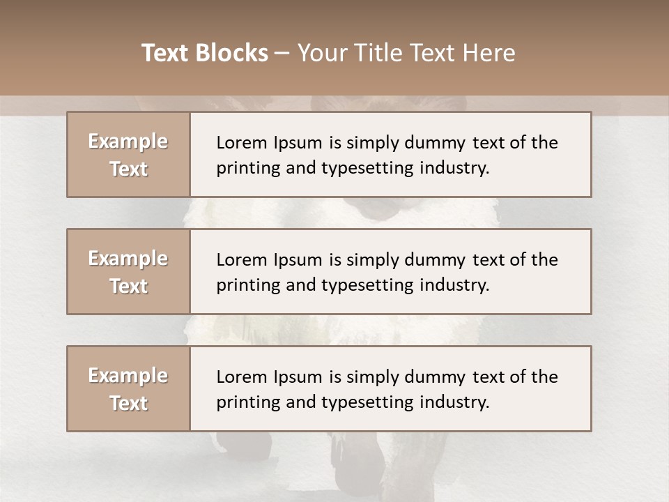 Sitting Art Shape PowerPoint Template